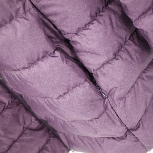 Eddie bauer coat Women's XL 650 Down Fill Packable Quilted Puffer Purple Hooded - Picture 2 of 15
